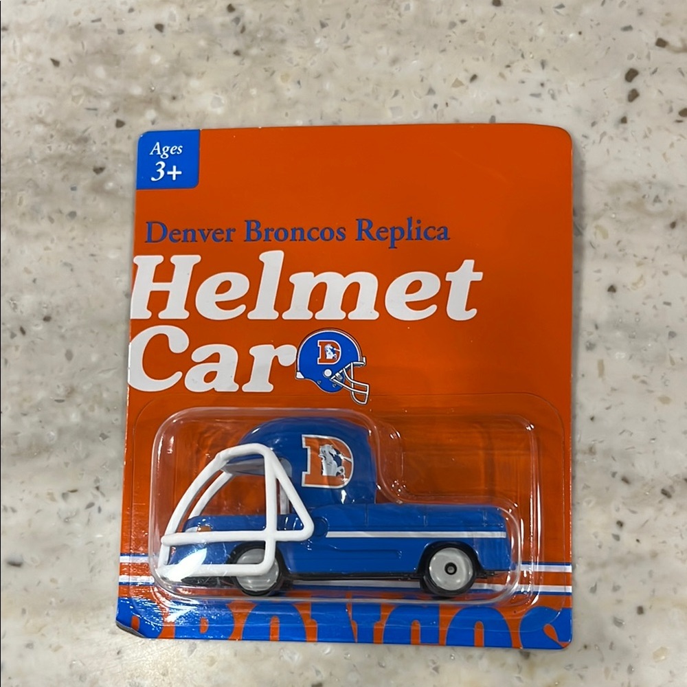 Denver Broncos Replica Helmet Car